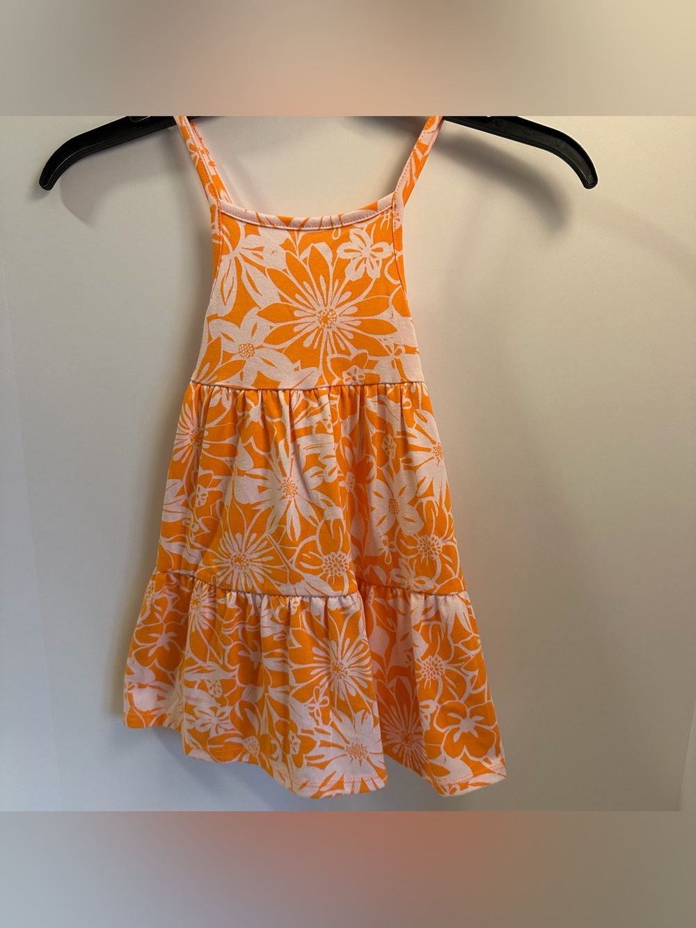 Cat & Jack Toddler Orange White Dress Size 3T NEW